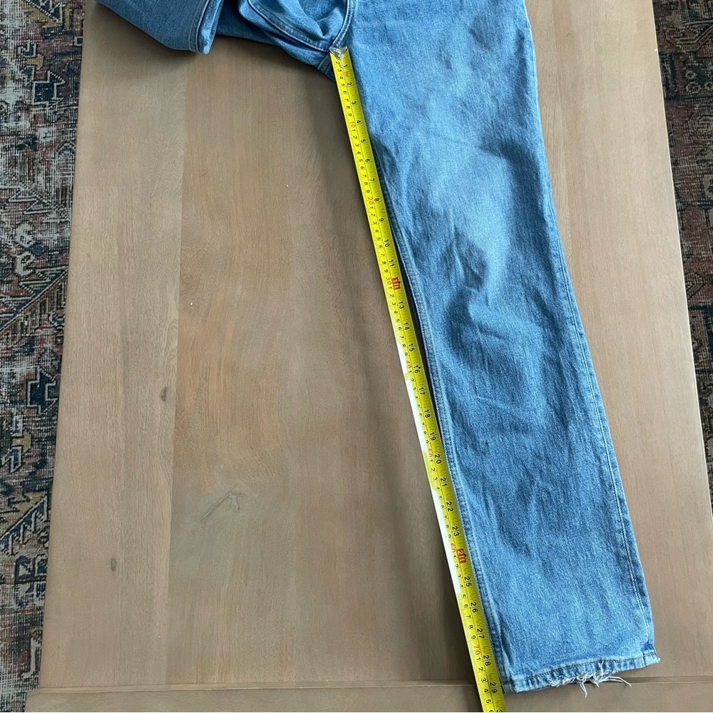 Abercrombie & Fitch Curve Love Criss Cross 90s Straight Ultra High Rise Jeans - Picture 11 of 11